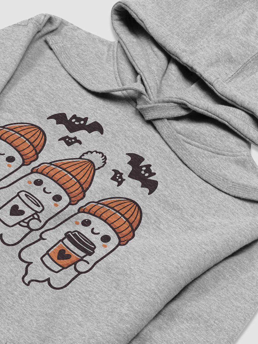 Halloween Coffee Ghost Hoodie | Cute Lantern Graphic Premium Hoodie product image (14)