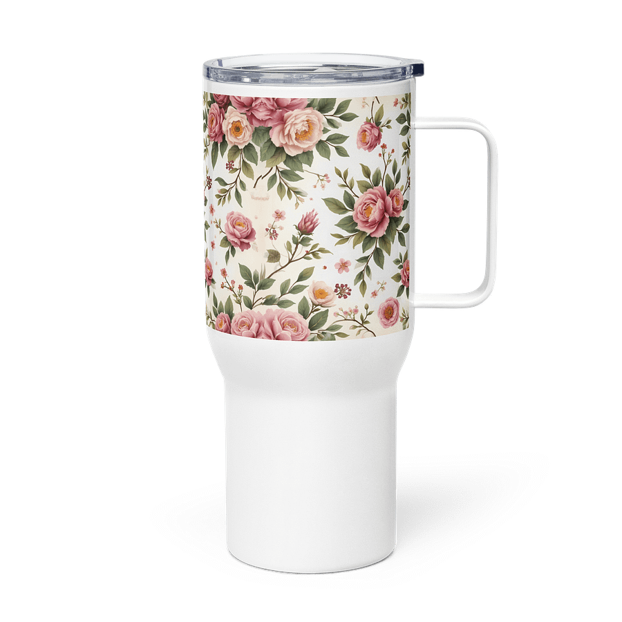 Vintage Style Tarnished Rose Garden Travel Mug product image (4)