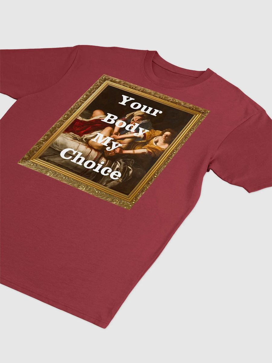 Judith Slaying Your Body My Choice Framed Heavyweight T-Shirt product image (5)