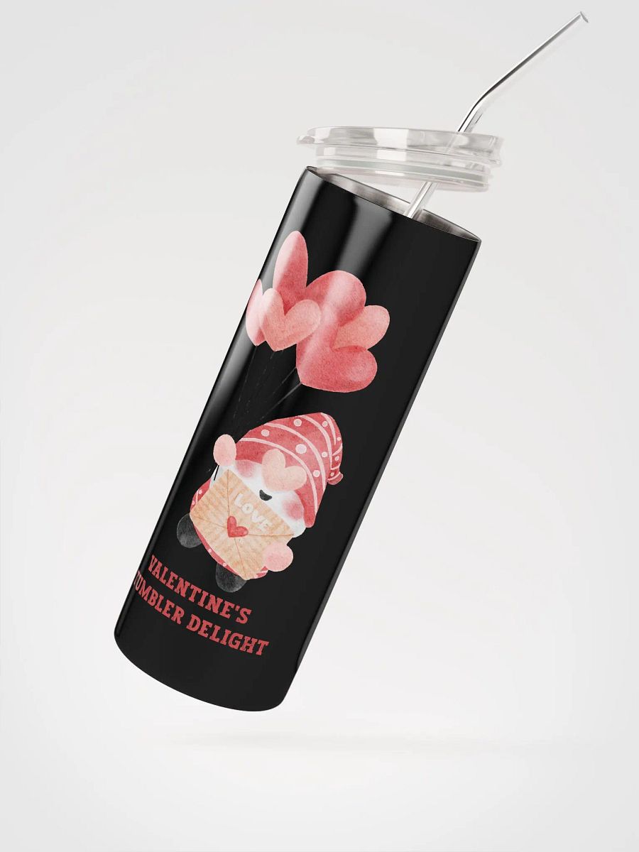 Cupid Gnome Valentine's Tumbler Delight: Eco-Friendly Love in Every Sip product image (2)
