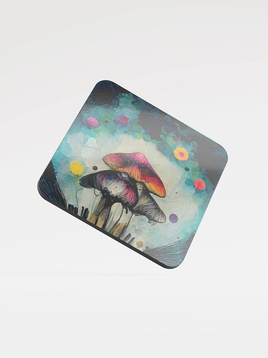 Whimsical Mushroom Dreams Glossed Coaster product image (1)