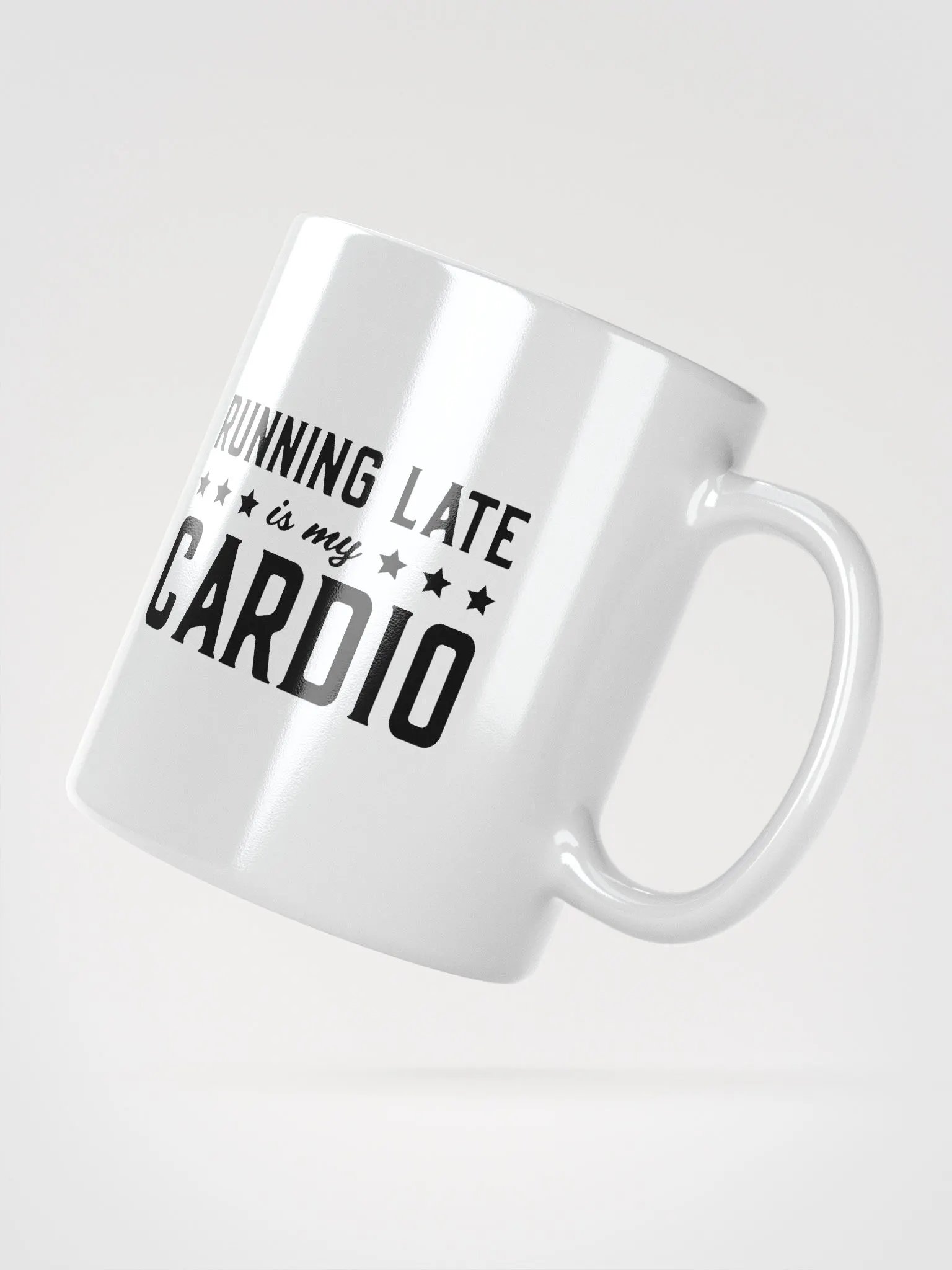 Running Late is My Cardio Funny Retro Student Mug product image (2)