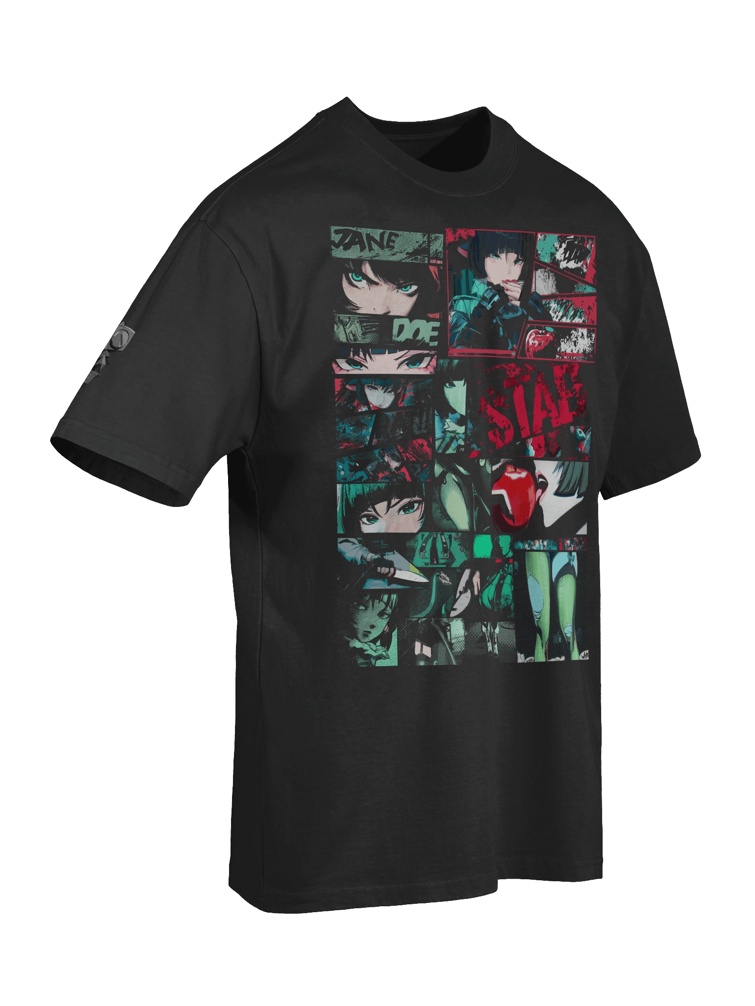 Premium Heavyweight Jane Doe "STAB!" Design T-Shirt with Shoulder Print Zenless Zone Zero product image (7)