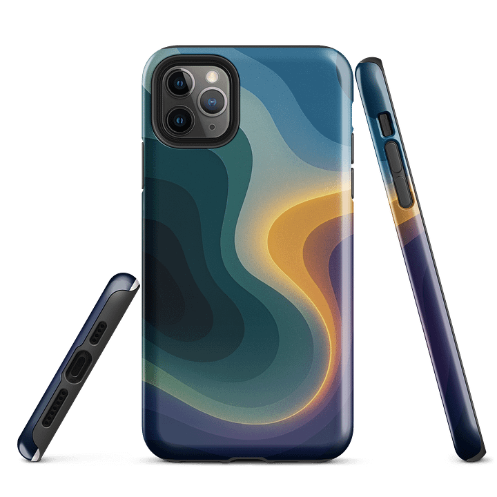 Neon Drift: Ride the Waves of Color iPhone case product image (1)