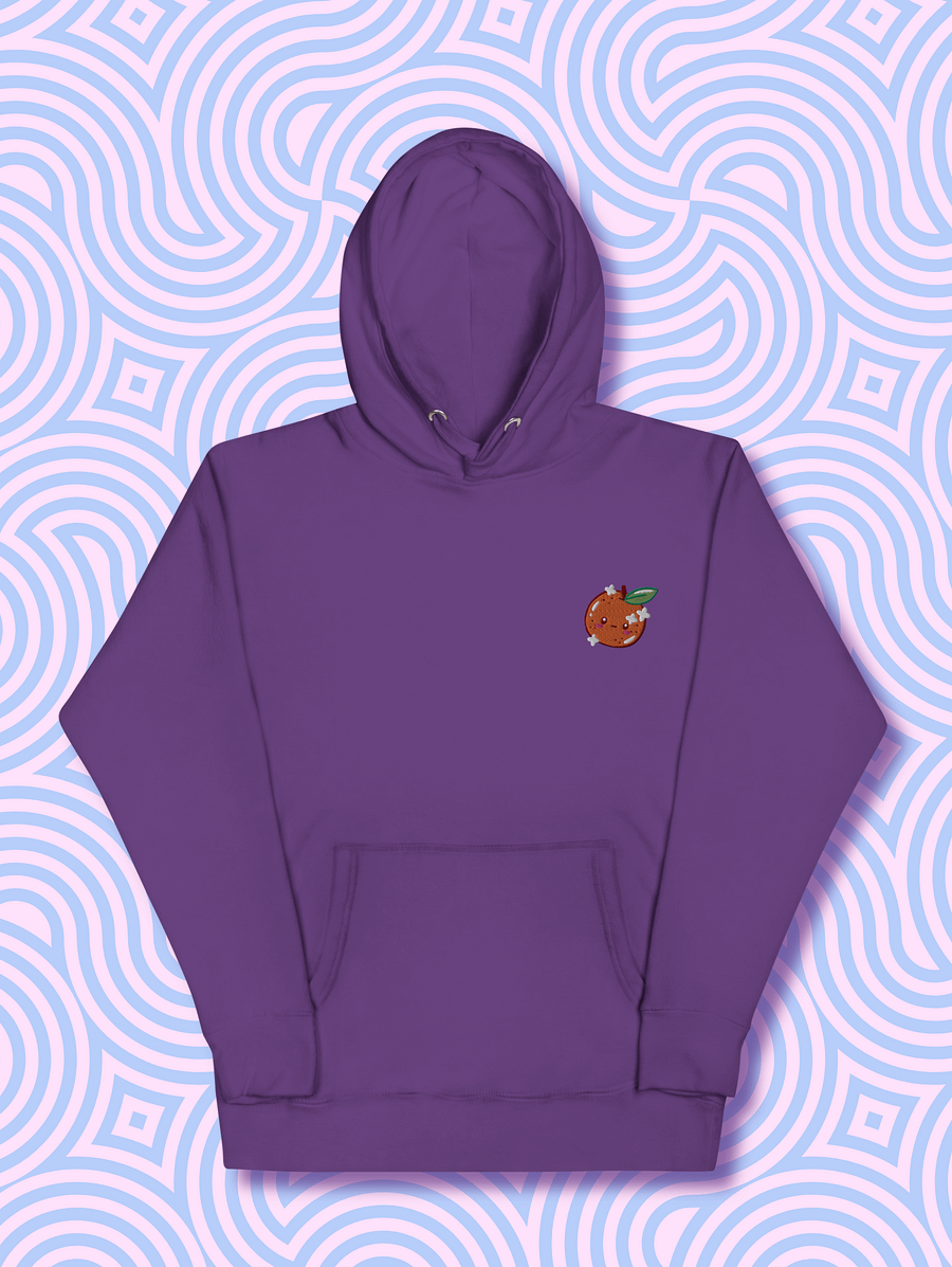 Whimsical Orange Face Unisex Hoodie product image (5)