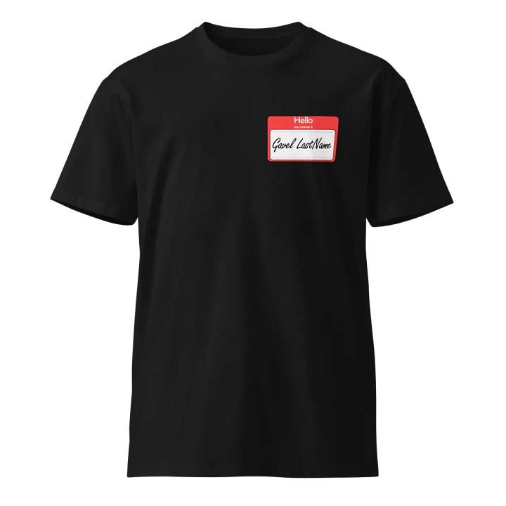 Gavel Nametag T-Shirt product image (1)