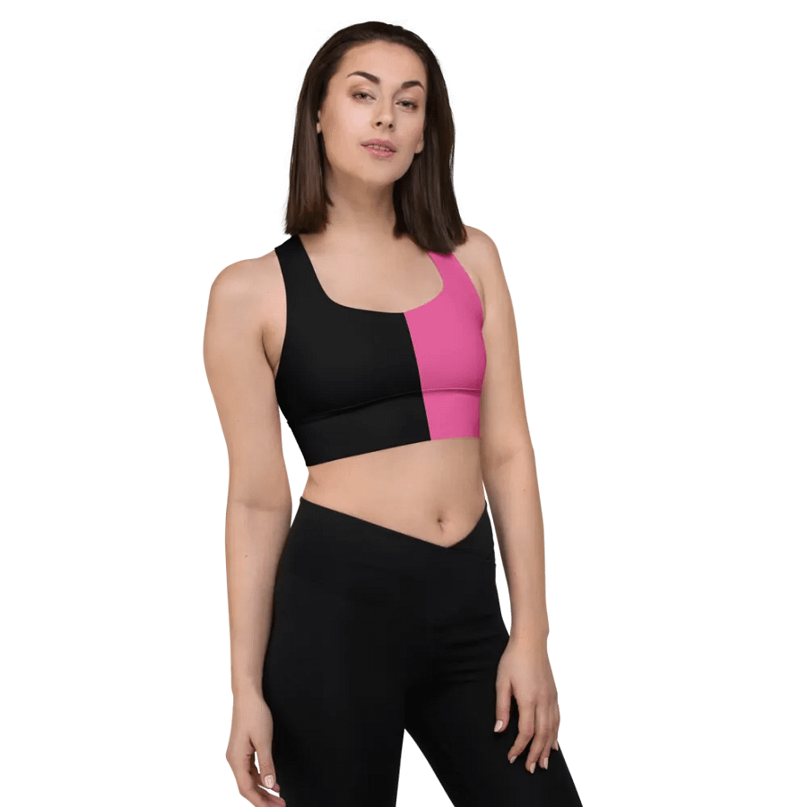 Black & Pink - Longline Sports Bra product image (5)