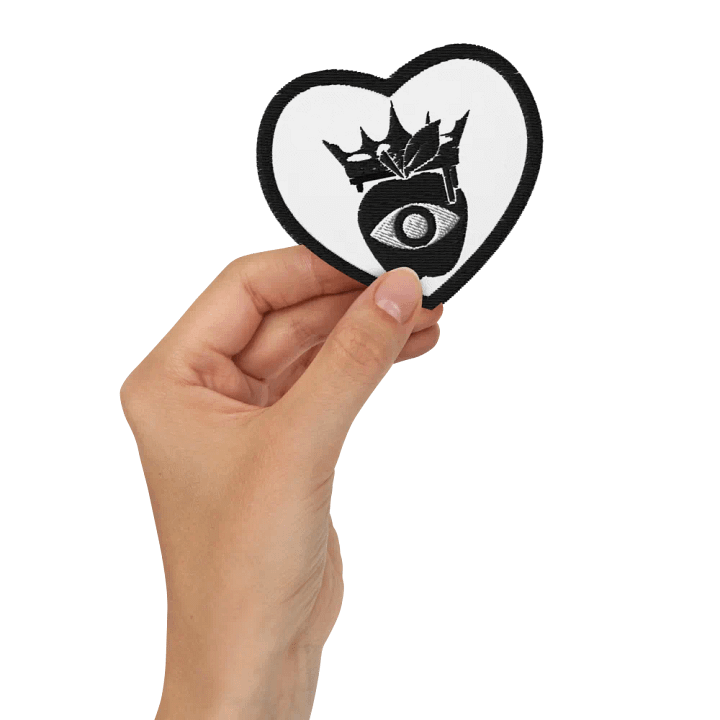 Crowned Apple (Black) ✦ Embroidered Patches product image (2)