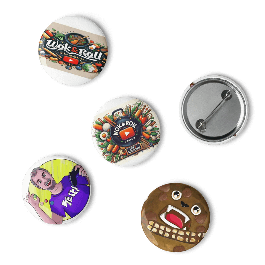 Wok & Roll Pin Button Set product image (15)