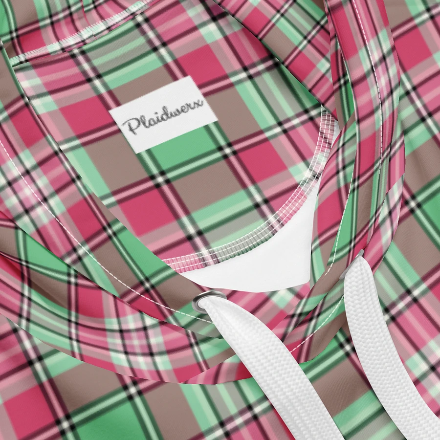 Mint Green and Pink Plaid Hoodie product image (10)