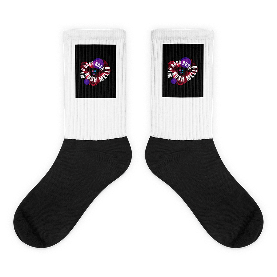 Rush Mello Socks (black & White) product image (1)