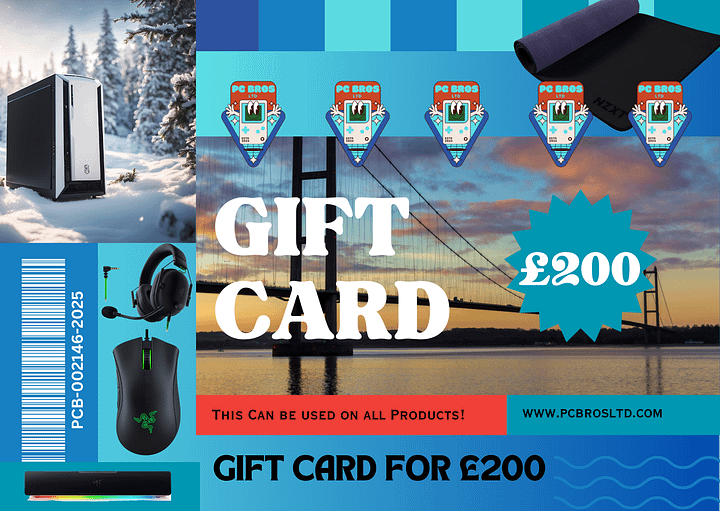PC Bros Ltd £200 Gift Card product image (1)