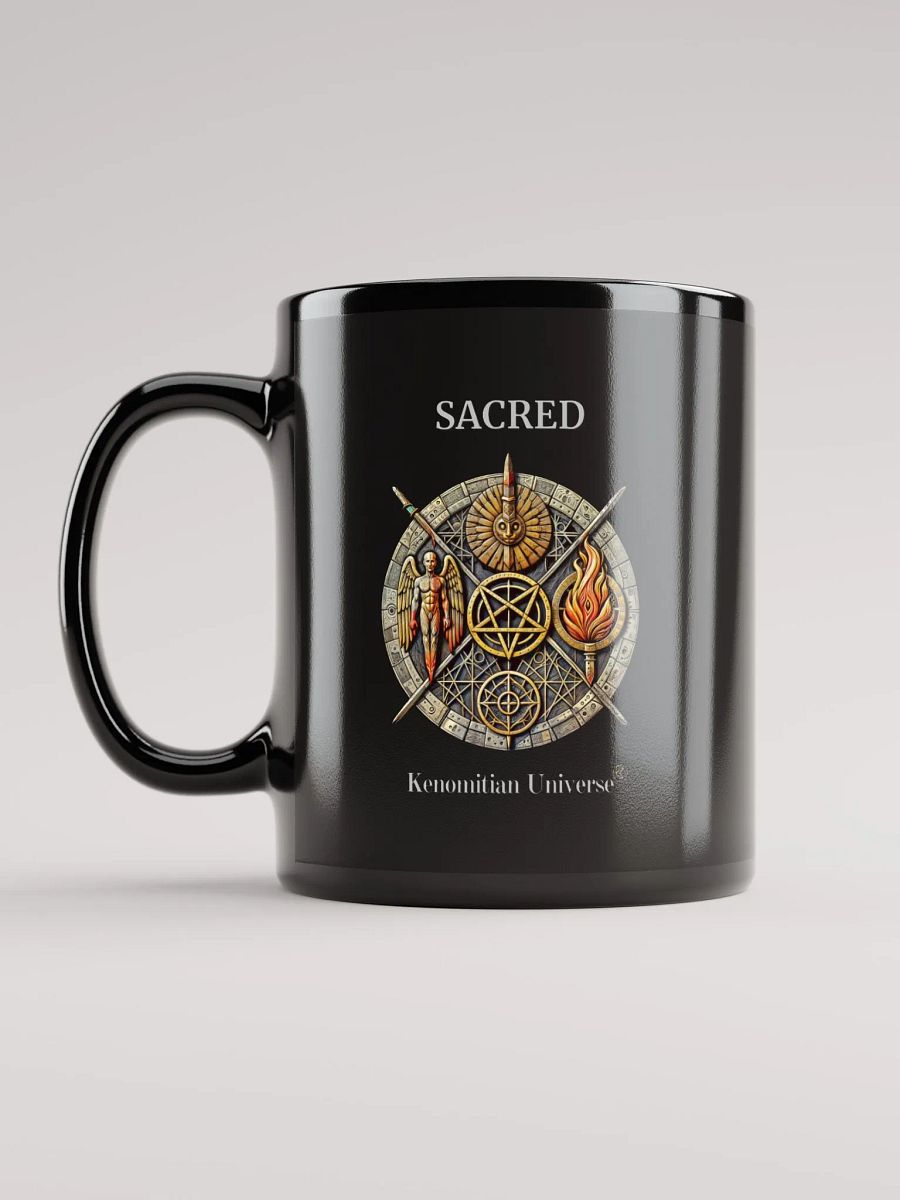 Sacred | Black Glossy Mug product image (2)