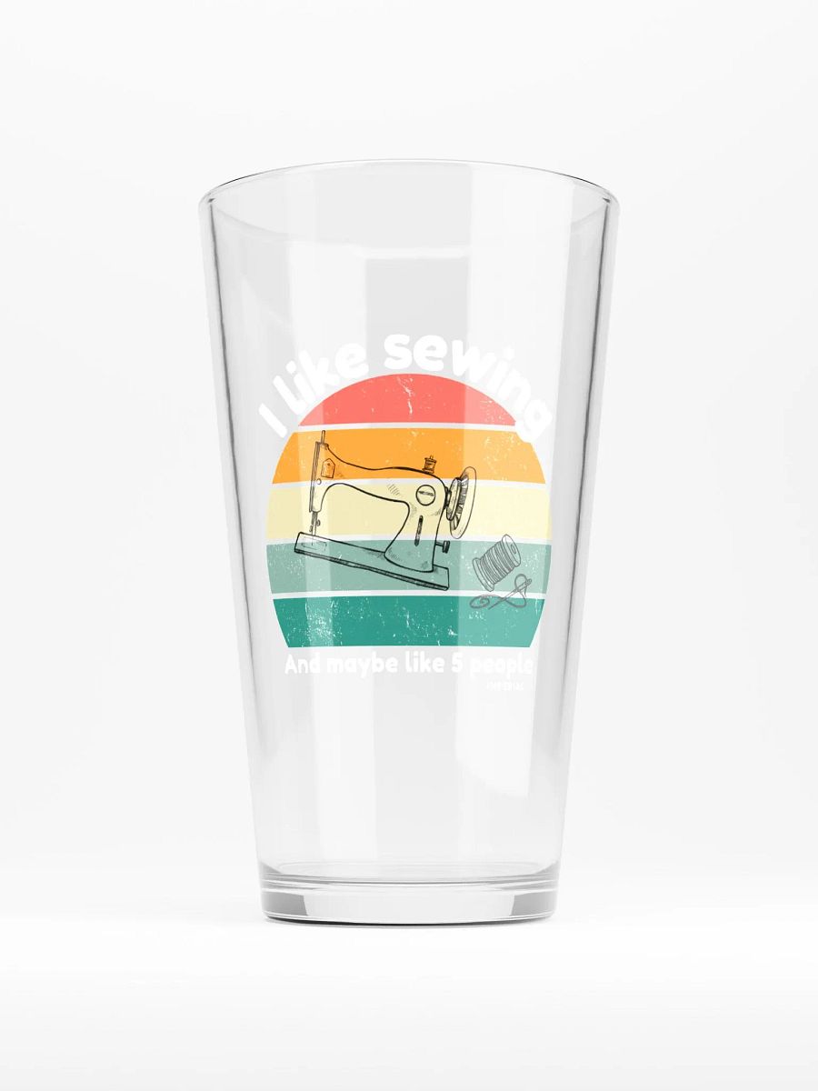 I like Sewing - Pint Glass product image (1)