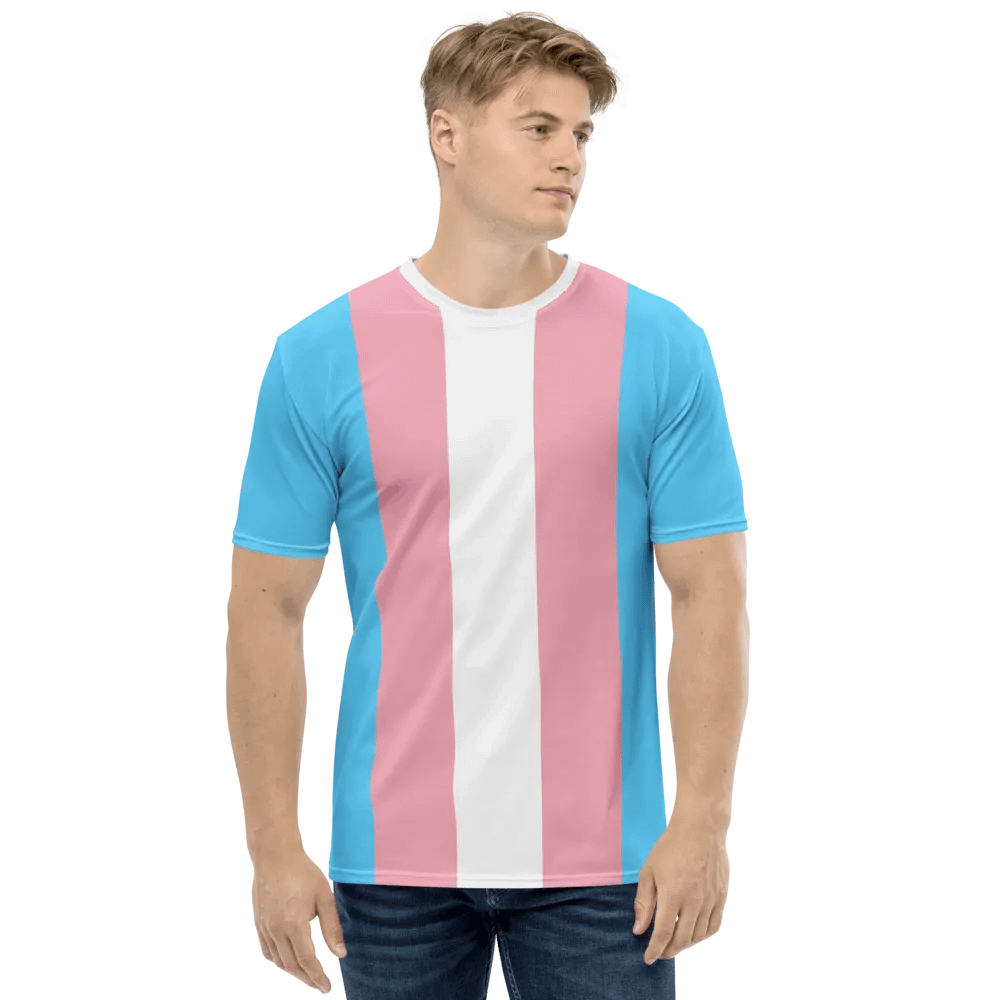 Trans Pride Flag - All-Over Print T-Shirt product image (6)