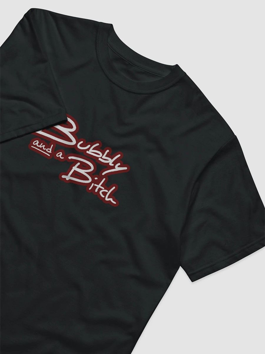 Bubbly and a B*tch (lined design, #6D1616) unisex eco tee product image (3)