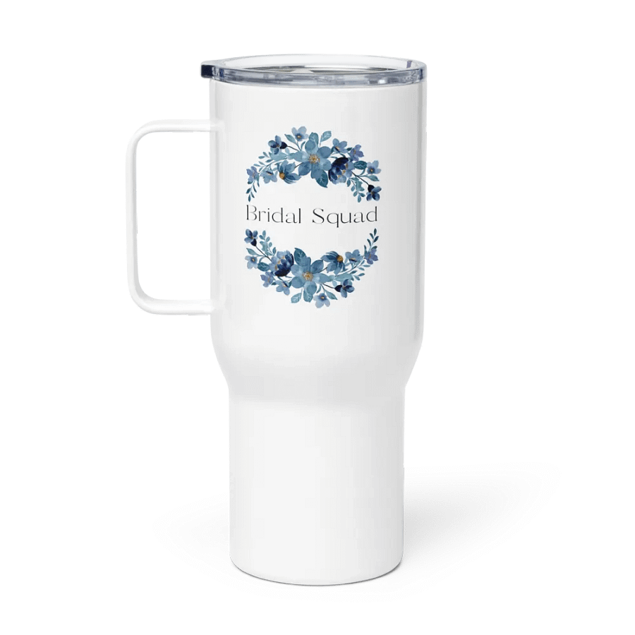 Bridal Squad 009 Blue Floral Bliss Travel Mug product image (1)
