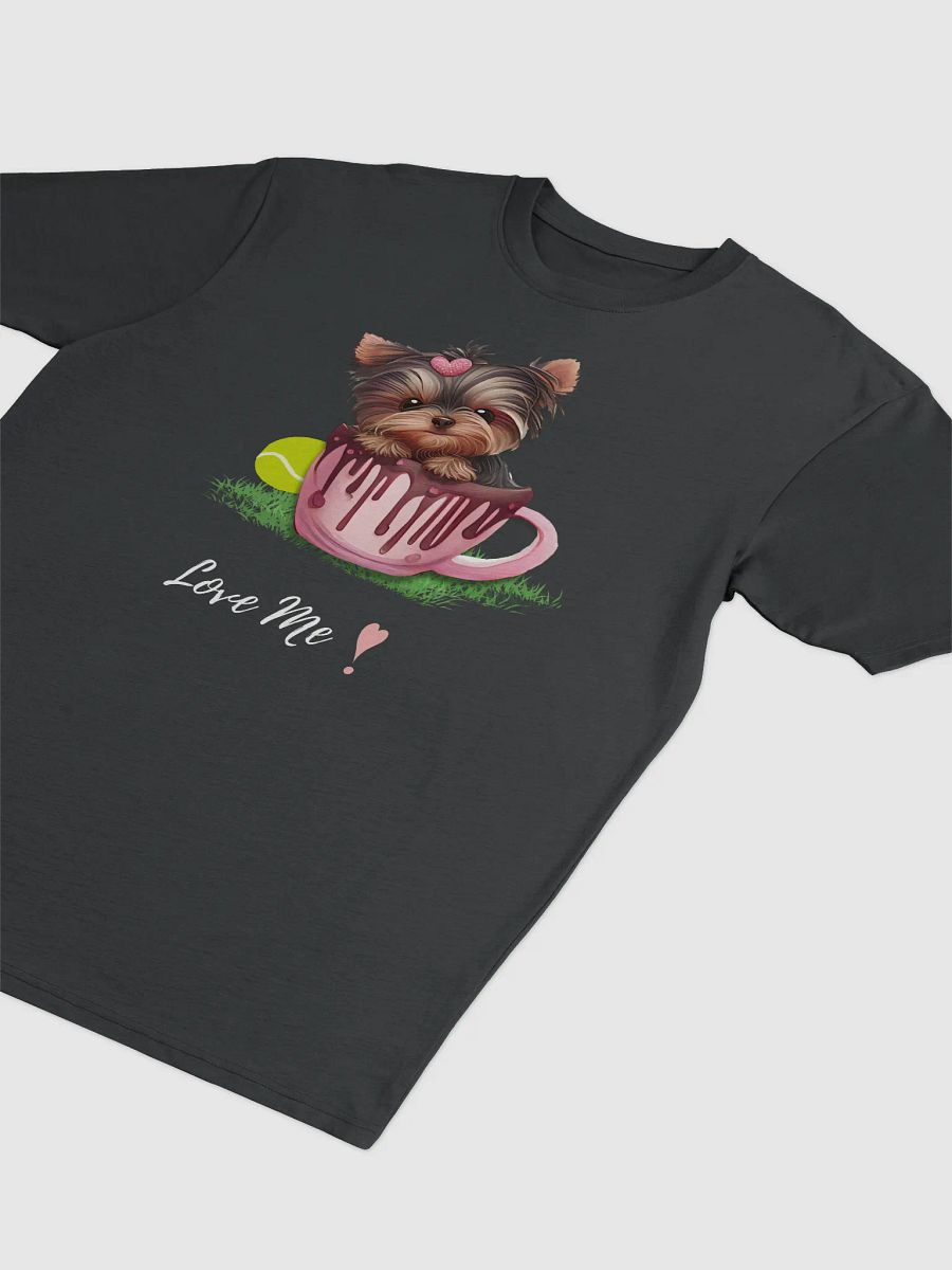 Cute Dog in Cup Illustration Men's Tee product image (3)