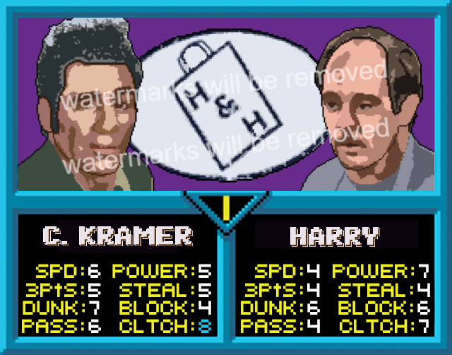 NBA Jam Digital Custom Pop Art / TV / Seinfeld / H&H product image (1)