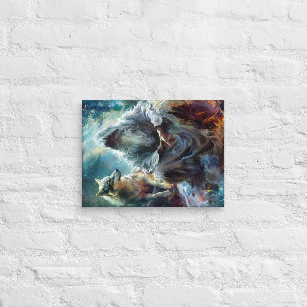 Sorcerer with his wolf - Canvas product image (2)