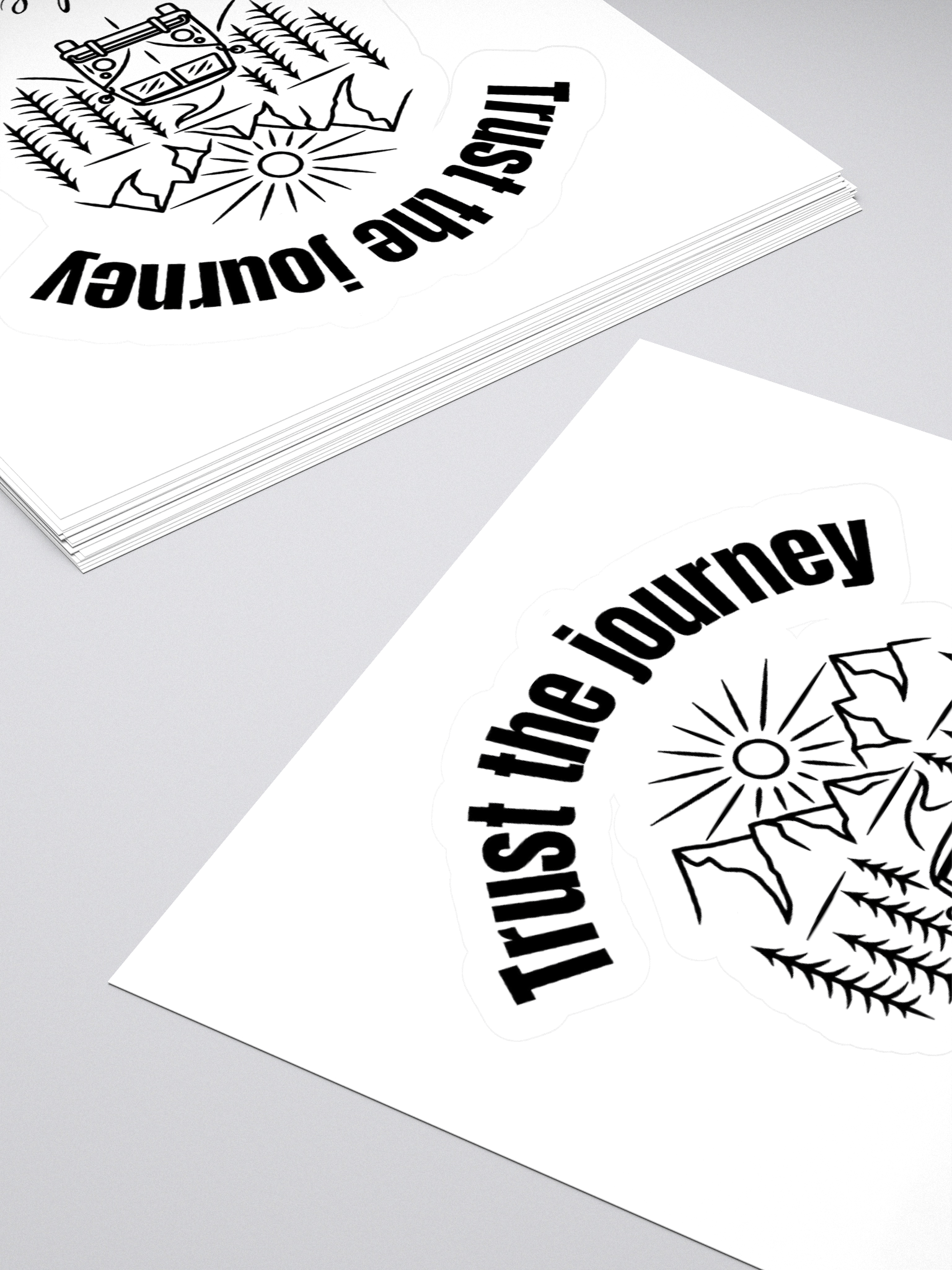 Trust the Journey — Inspirational Kiss-Cut Vinyl Sticker product image (11)