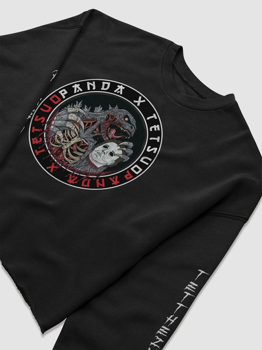 God of Carnage Bella+Canvas Women's Fleece Crop Sweatshirt (Northern Lotus Design) product image (5)