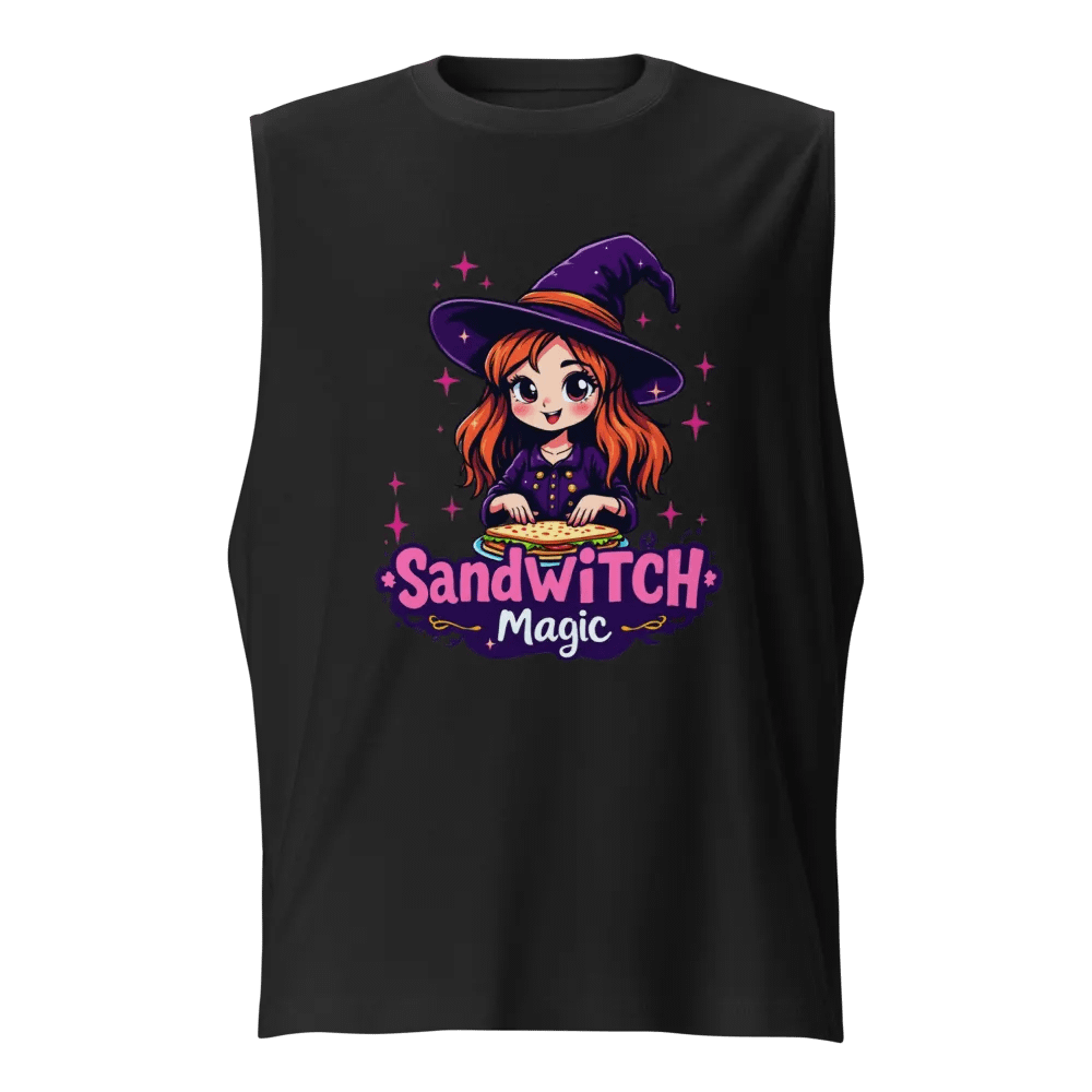 Sandwitch Magic Cartoon Muscle Tank product image (1)