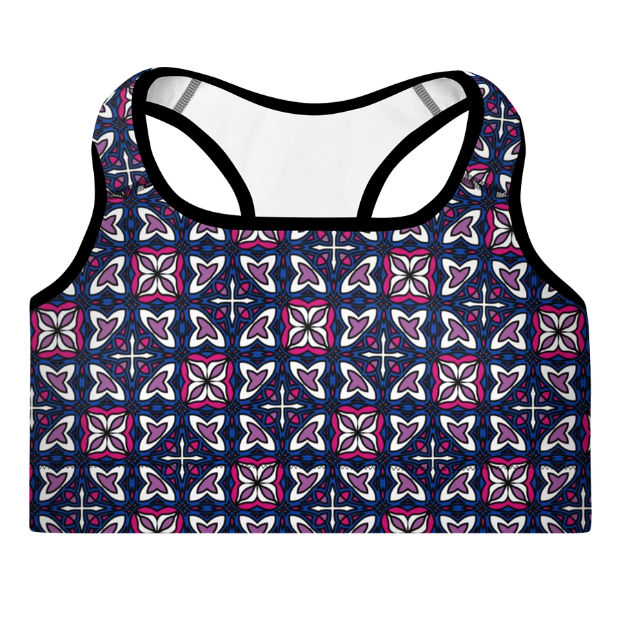 Bi Abstract (3) - Padded Sports Bra product image (3)