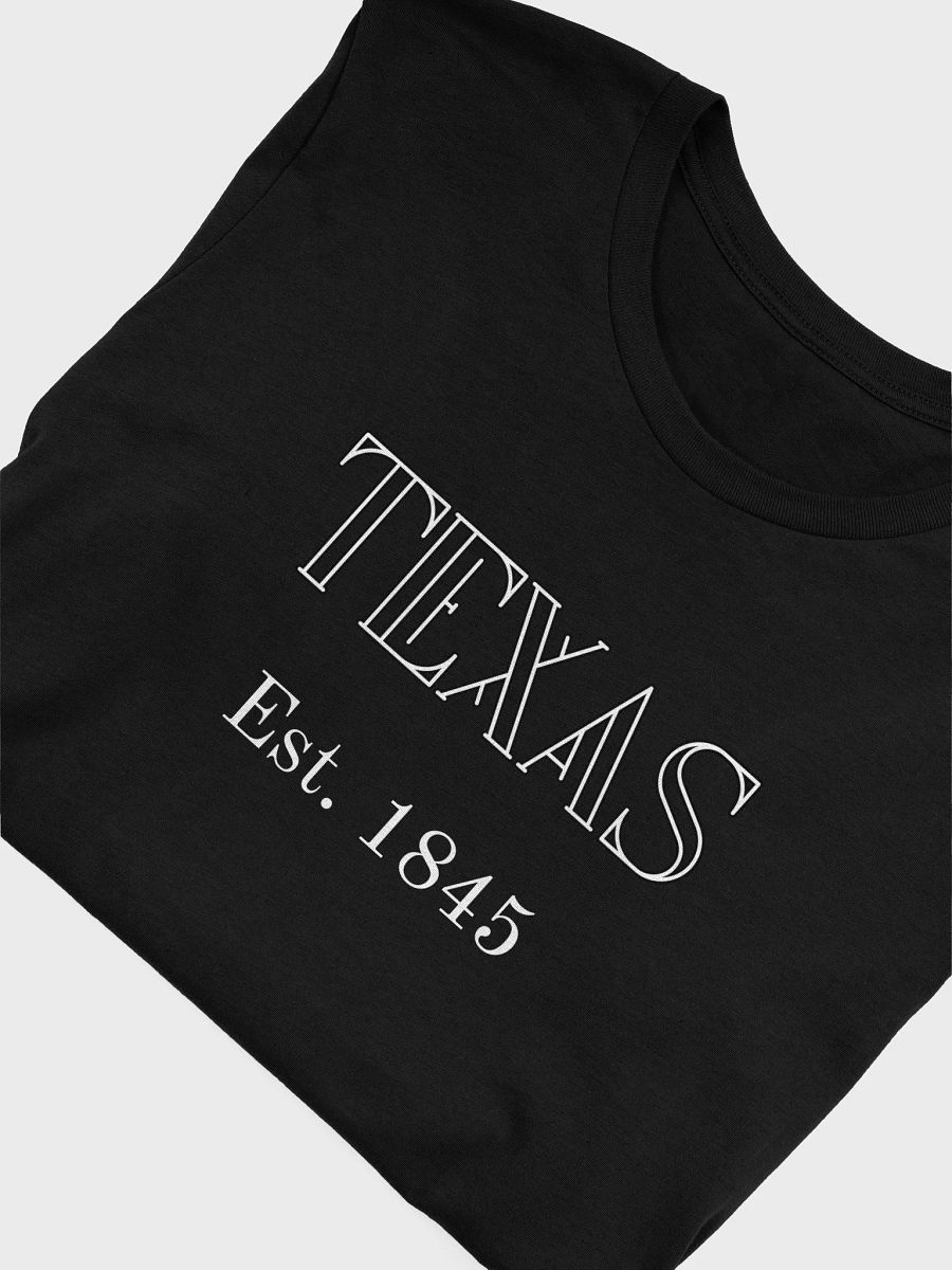 🤠 TEXAS Est. 1845 Vintage Style T-Shirt | Bella+Canvas Unisex Tee | Kompot Font product image (5)