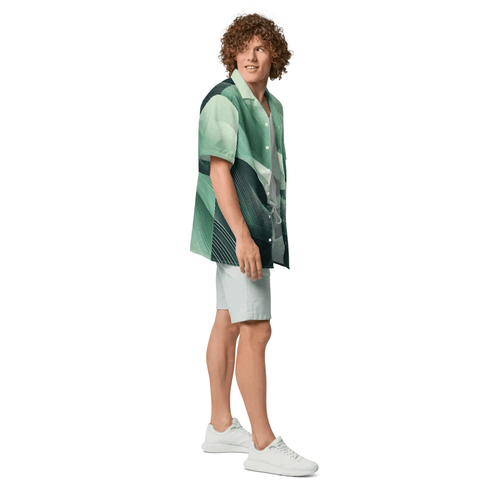 Men's Full-Print-2 Green Hawaiian Shirt product image (7)