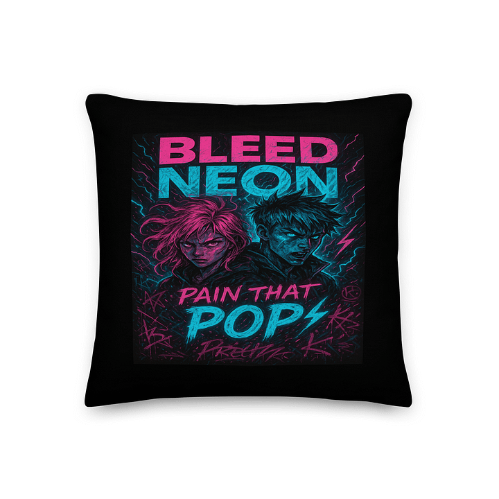 Bleed Neon Pillow product image (1)