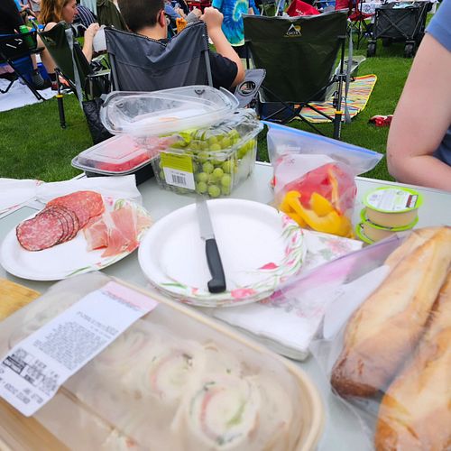 Tanglewood picnic and John Williams conducts the Boston Pops performing his movie scores.