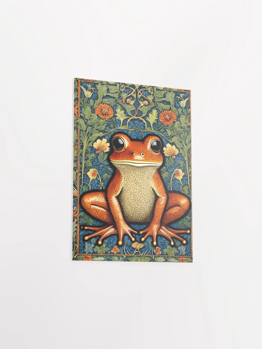 William Morris Inspired Frog 5x7 inch Poster product image (3)