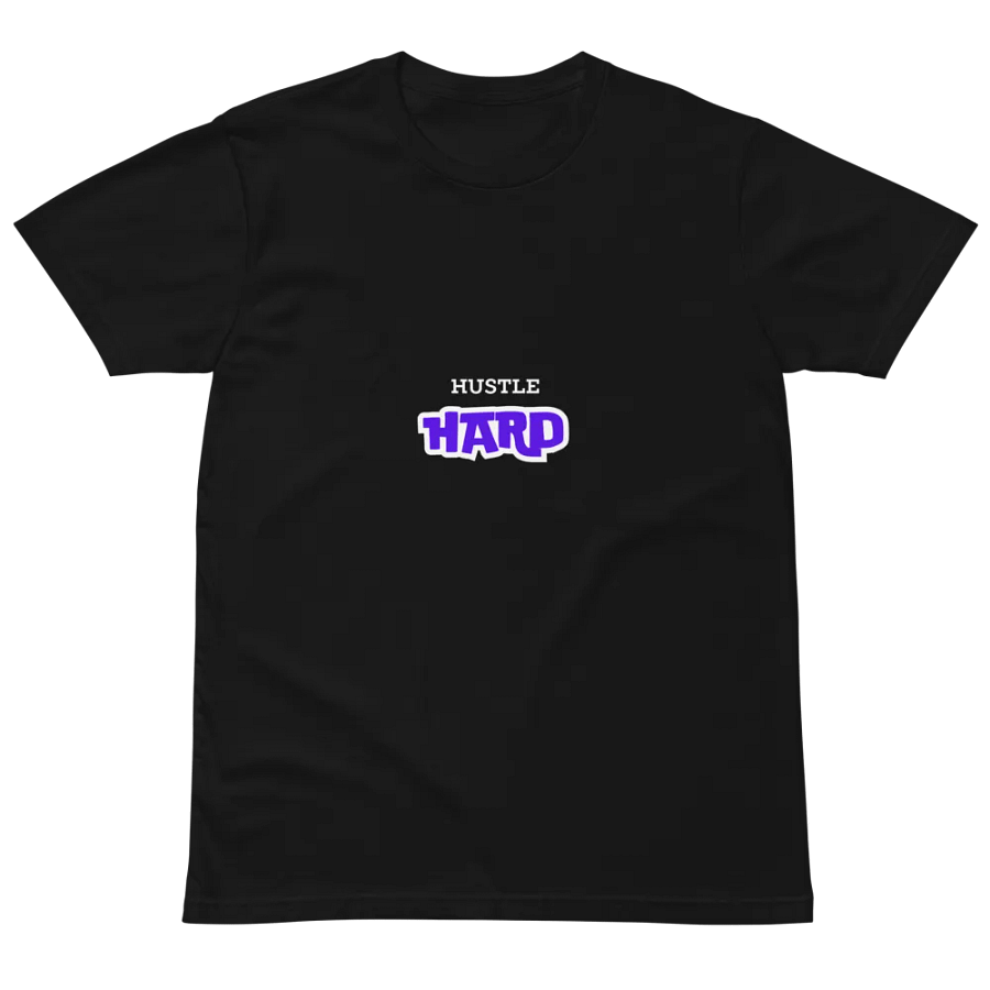 Hustle HARD Blocky Purple Unisex T-Shirt product image (4)