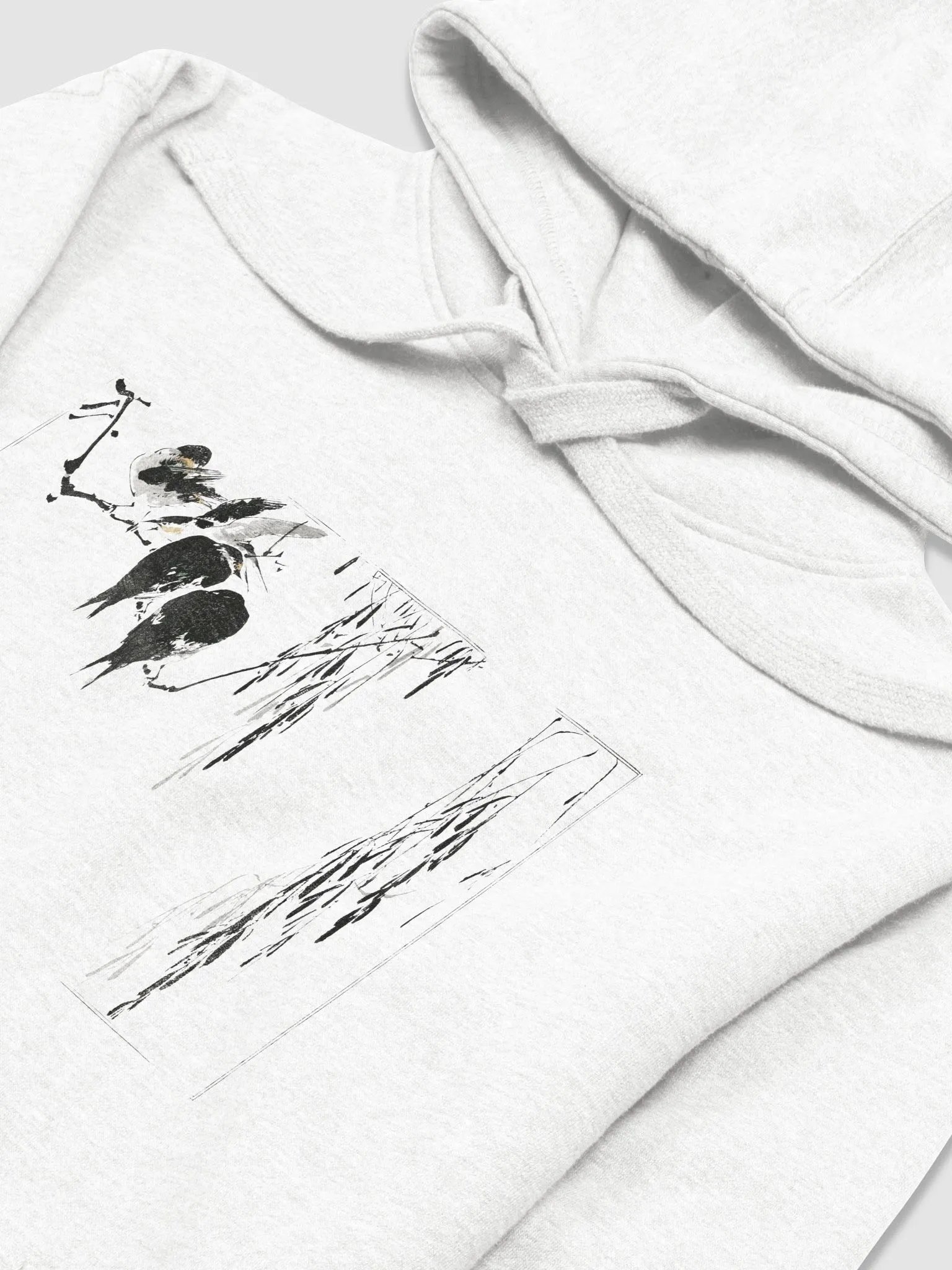 Watanabe Shōtei Perched Magpies Hoodie product image (3)