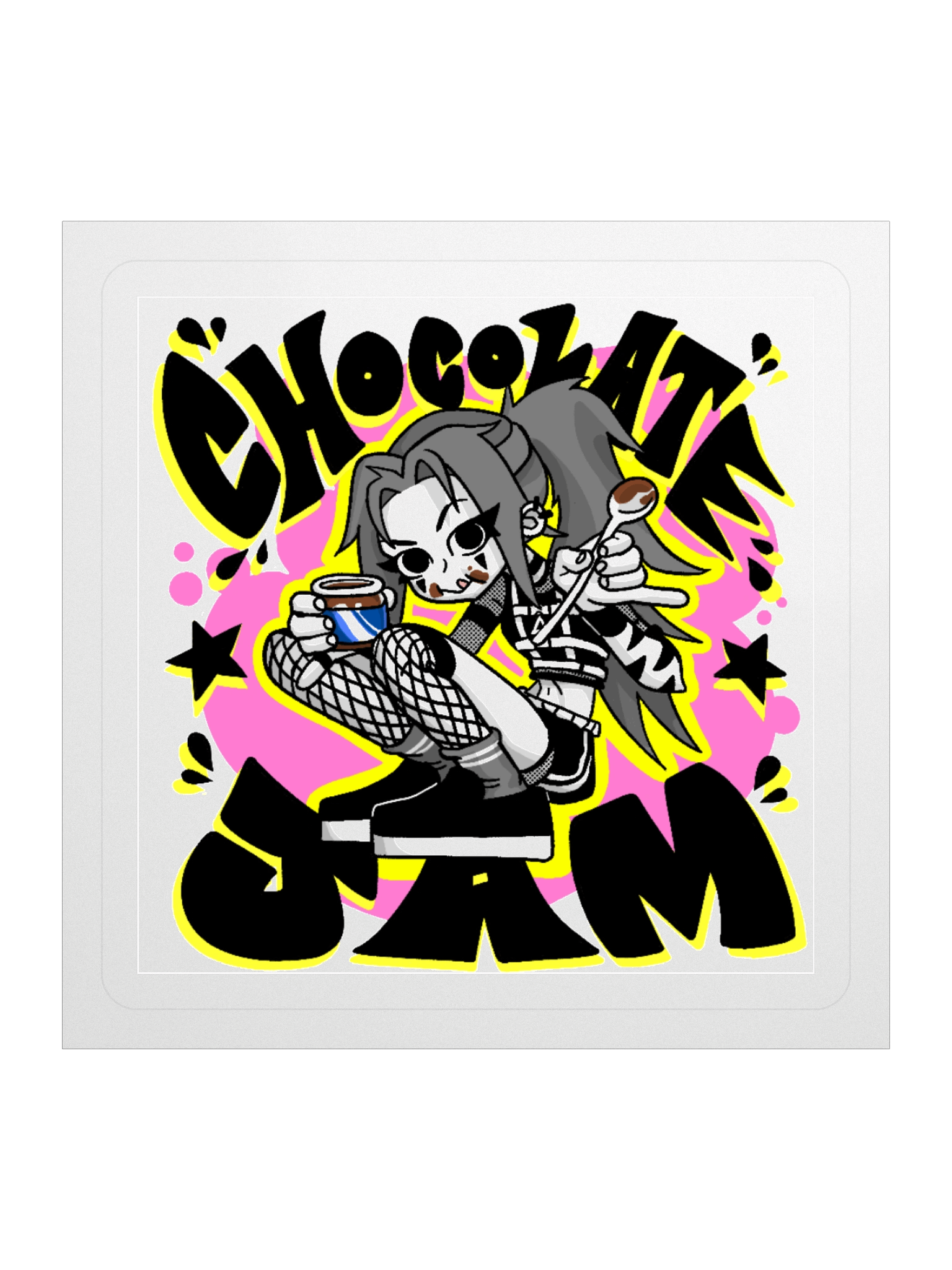 CHOCOLATE JAM - Pink Sticker product image (1)
