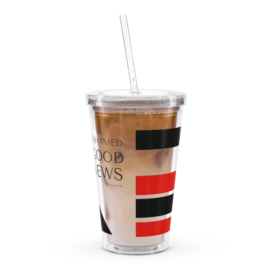 'Not Ashamed of the Good News' Bent Color Lines Tumbler product image (3)