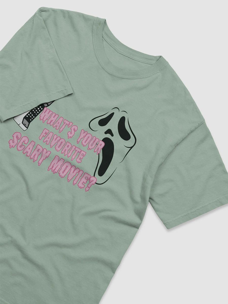 What's Your Favorite Scary Movie? Retro Ghostface Tee – 90s Horror Inspired Design product image (33)