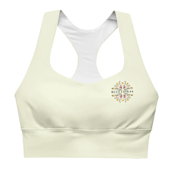 Sun-Kissed BlueTink Floral All-Over Sports Bra product image (1)