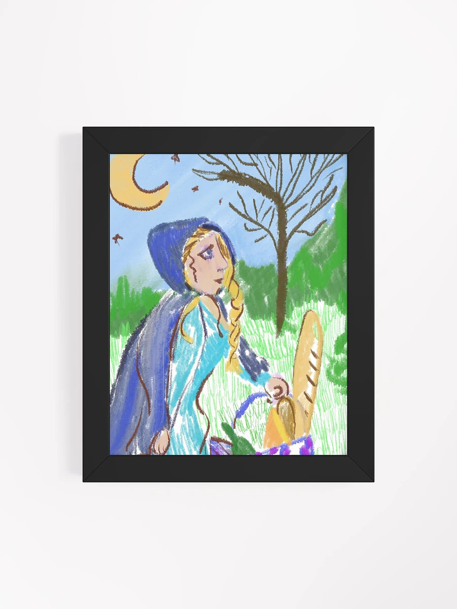 Hooded Woman Carrying Bread Framed Poster product image (133)