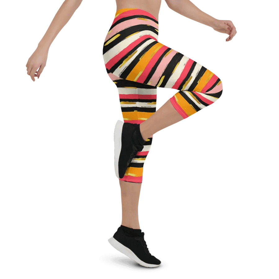 Stripes of Mental Health Capris product image (4)