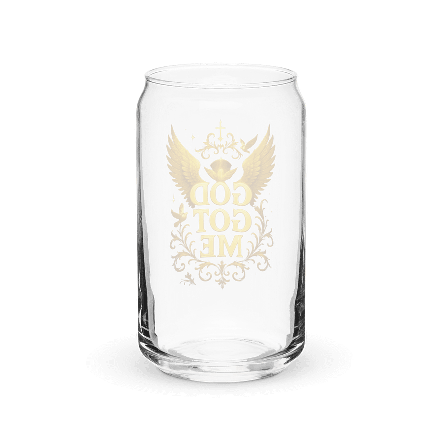 GOD GOT ME — Golden Wings Can-Shaped Glass product image (6)