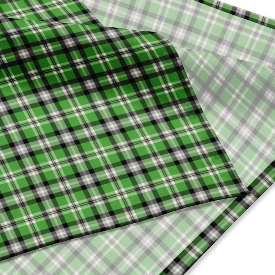 Bright Green Plaid Bandana product image (2)