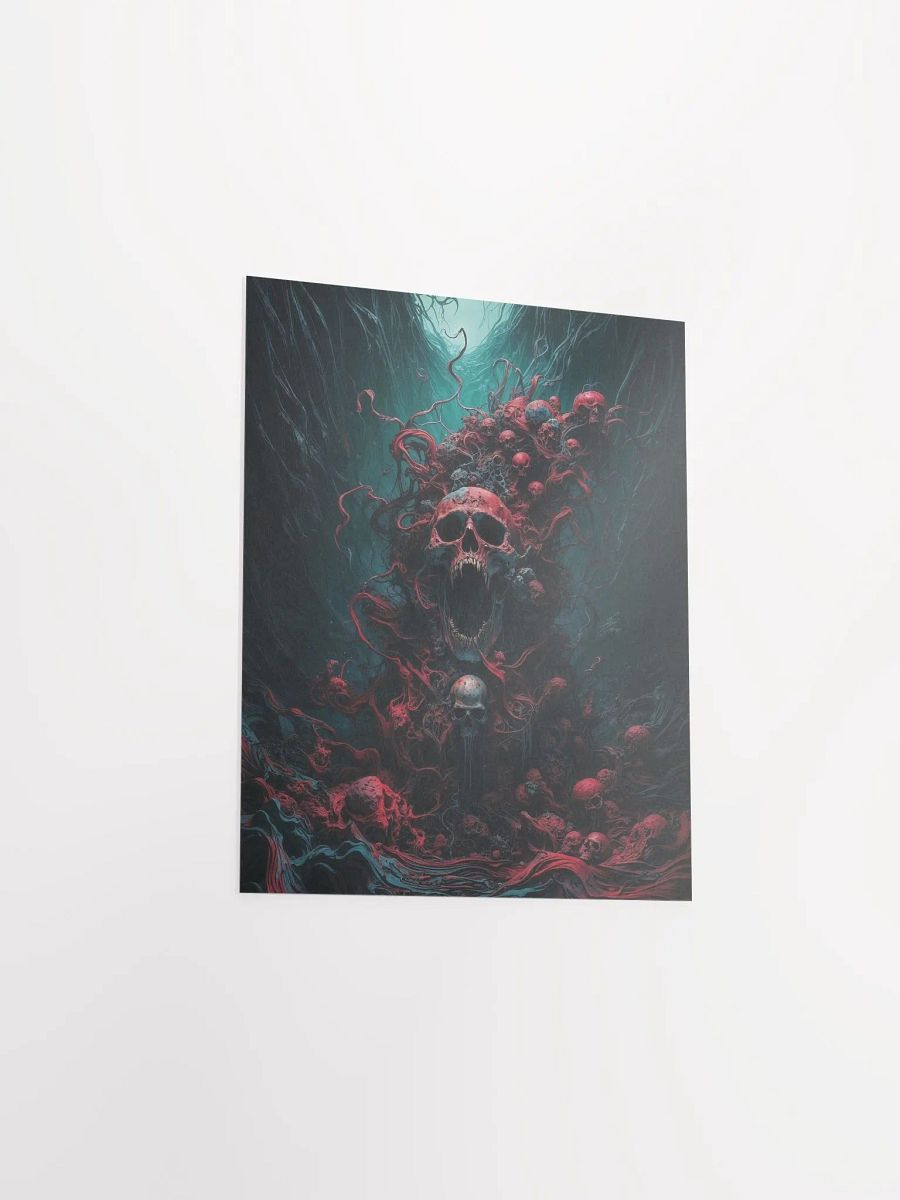 Surreal Skull Chaos Matte Poster product image (21)