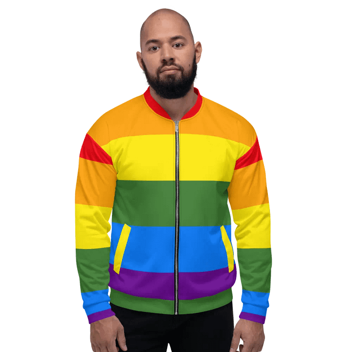 All-Over Print Bomber Jacket - Pride product image (1)