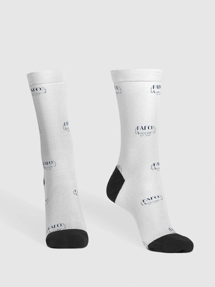 FAFO Grid Pattern Crew Socks product image (2)
