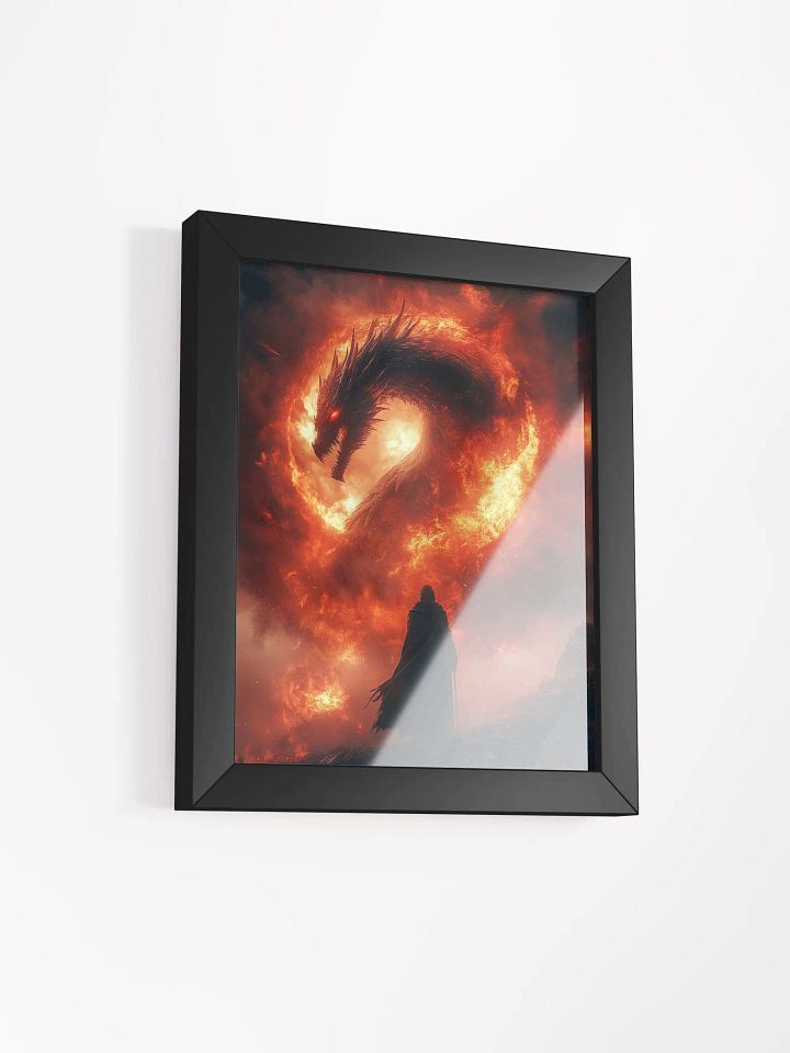 Fire dragon wanderer - Framed High Quality Matte Poster product image (13)