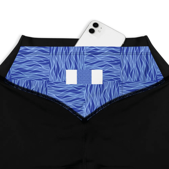 Powder Blue All-Over Print Sports Leggings product image (1)
