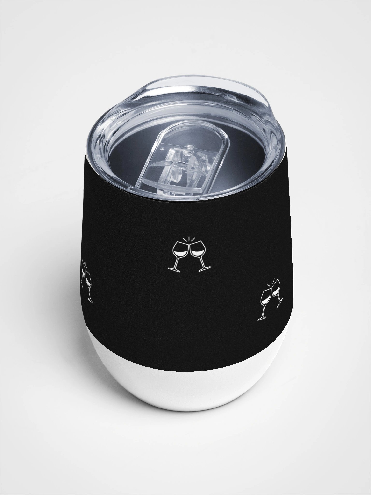 Iconic Cheers Wine Tumbler Black product image (4)