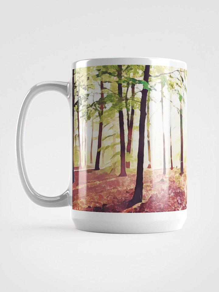 Abstract Graphic | White Coffee Mug | Daybreak Treescape product image (1)